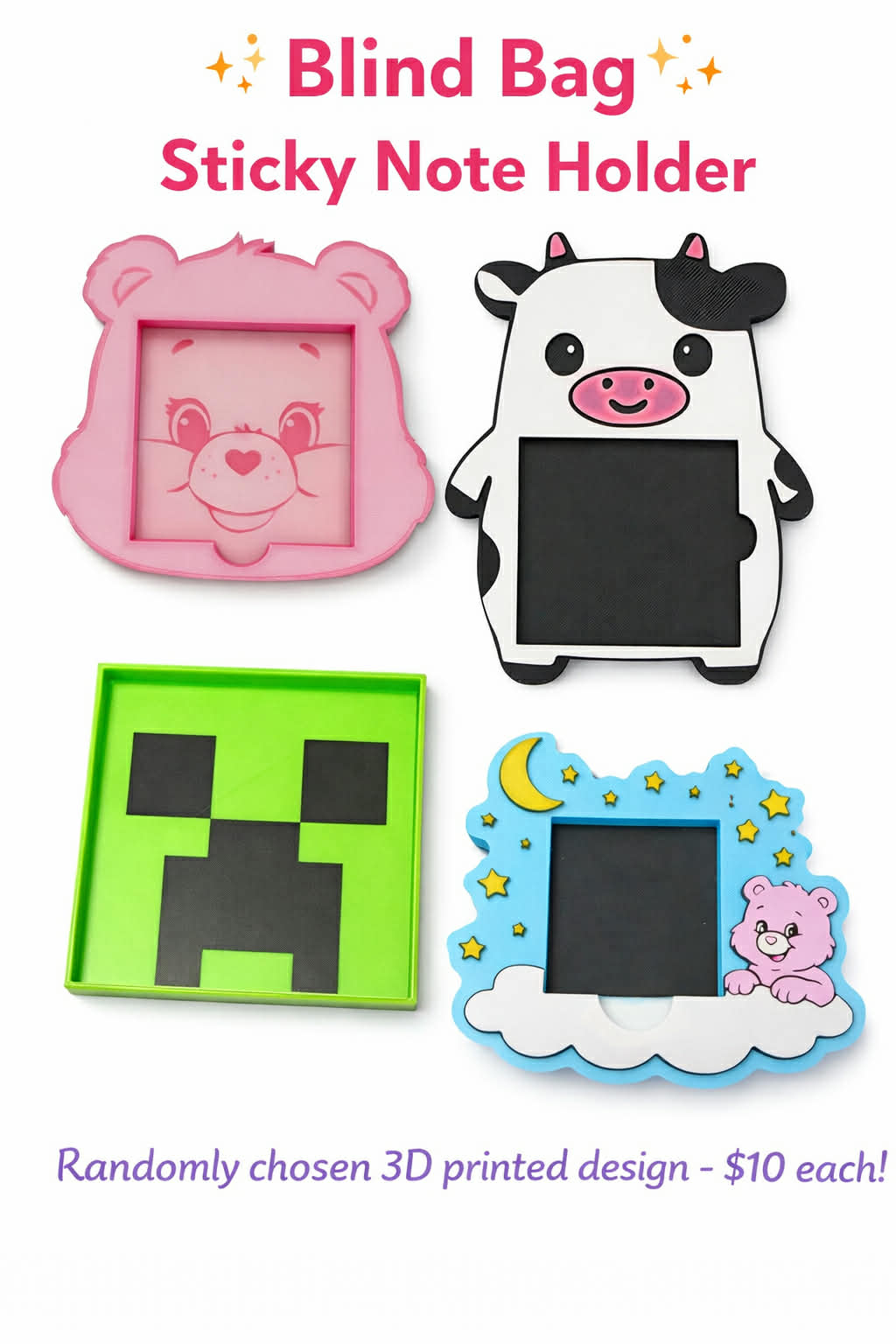 Blind Bag Sticky Note Holder